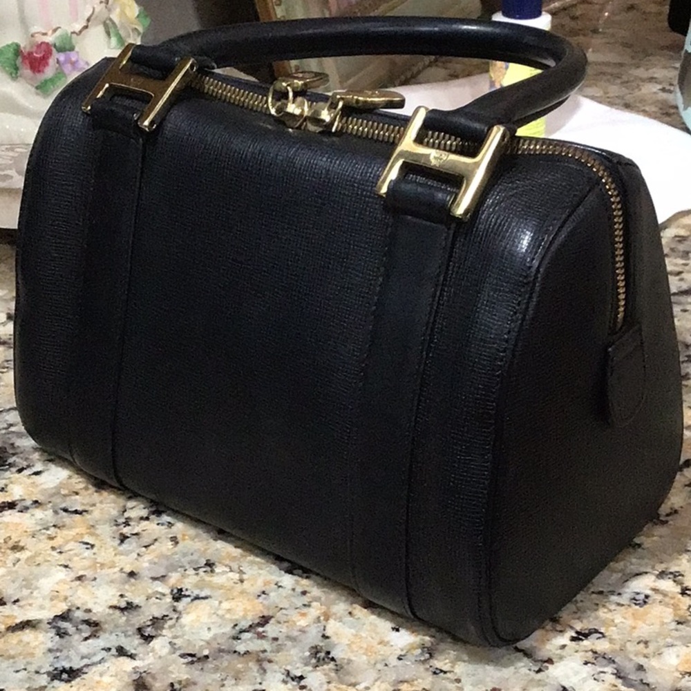 MCM Boston Black Leather Handbag - Picture 6 of 13